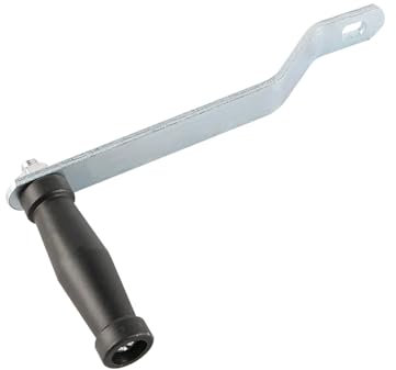 Laroal Boat Trailer Winch Handle Hand Crank Winch Handle for Boat Car Trailer Small Crane Rocker Arm Trailer Machine Accessory Handle Grip Black 9.05x4.6inch