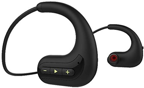 Vocdikficy ÉCouteurs sans IPX8 S1200 Casque de Natation éTanche ÉCouteurs de Sport Bluetooth Casque StéRéO 8G Lecteur MP3 (Noir)