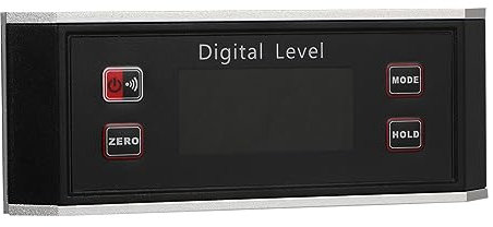 jojofuny Misuratore Angolo Digitale Goniometro Inclinometro Elettronico Misuratore Base Scanalata Per Superfici Metalliche Ferrose