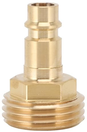 3/4iner Schnellanschlussschlauchadapter, Messinggartenschlauchverbindungsanpassungsanpassung, Leckere Männliche und Weibliche Adapter für RV Spray Port Outlet und Spray Weg
