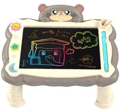 Tableta de Escritura LCD - Tablero de Dibujo para Niños Pequeños,Tablero LCD Multifunción con Soporte, Material Artístico Infantil para Casa, Colegio y Viaje