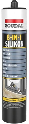 Silikon Soudal 8-IN-1 Premiumsilikon die All-in-One-Lösung (Anthrazit)
