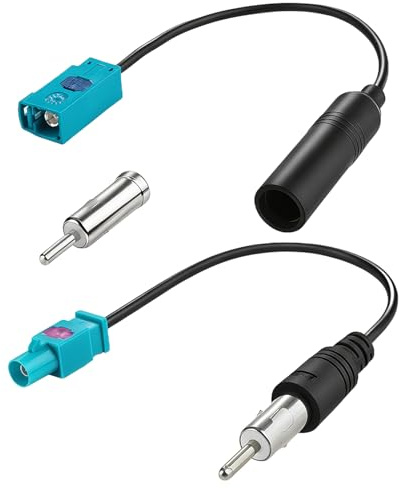 Arvoni Fakra auf DIN ISO Autoradio Antenne Kabel mit Fakra Female to DIN Socket, Antennenadapter Autoradio für HD Radio, CD-Player