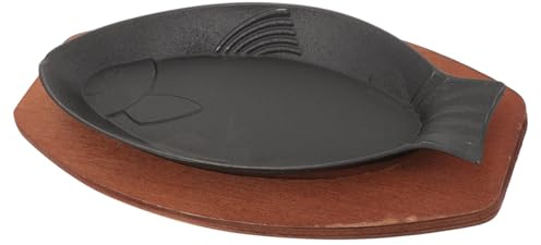 ULTECHNOVO Sartén Para Asar Pescado Práctica Sartén Reutilizable Para Cocinar Bandeja Para Servir Barbacoas Resistente Al Desgaste Para Restaurantes y Hogares