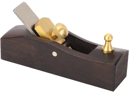 Mumusuki Mini Cepilladora de Madera, Material de ébano, Sujeción Segura y Deslizamiento Suave para Cepillar, Recortar y Biselar, Ideal para Carpinteros Entusiastas del Bricolaje