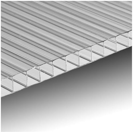 Innolux Polycarbonat-Platte Waben-Struktur 200 x 105 cm Dicke 10 mm transparent Gewächshaus