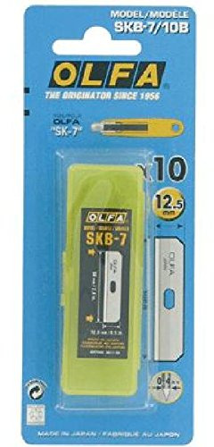 Olfa Stein Feinmine, 10 Klingen, 12,5 mm skb-7/10P für Cutter Sicherheit SK7 einziehbar