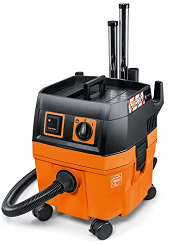 Fein , Kabellos, Kompakt, Nass- / Trockensauger Set DUSTEX 25L (Industriestaubsauger 1380W, Behälter 22l, extra Steckdose) 92035060000, Orange