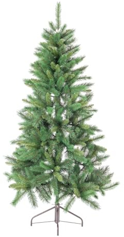 LOLAhome Medio árbol de Navidad Artificial de Pared con 288 Ramas Verde de Fibra plástica de 180 cm