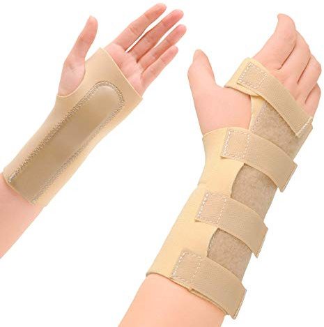 Express Orthopaedic® - Medically Approved Neoprene Wrist Support Splint With Palm Stay & Grip Tab Fastenings - Carpal Tunnel, RSI, Arthritis (MED - Wrist Circ:15-17cm, RIGHT)
