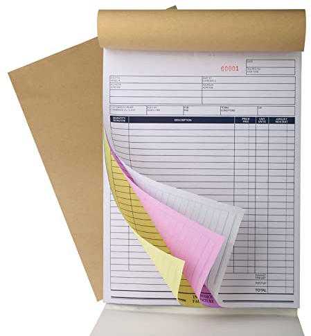 Sales Order Book, 8-1/2 X 11 Inch, 3-Part Carbonless Forms with White, Yellow, and Pink Copies, 33 Sets per Pack (1)