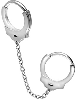 PIERCINGLINE Chirurgenstahl Segmentring Clicker |HANDSCHELLEN | Piercing Ohr Helix Ring | Farb- und Größenauswahl