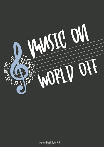 Notenbuch leer A4 - 80 Seiten - 12 Systeme ohne Schlüssel - Erwachsene und Kinder für eigene Noten