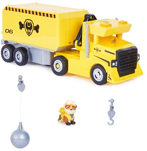 Paw Patrol Big Truck Pups – Mega Rubenwagen – Mitglieder Paw Mission LKW mit Figur Ruben & Riesenfahrzeug – Zubehör – Paw Patrol – Spielzeug für Kinder ab 3 Jahren