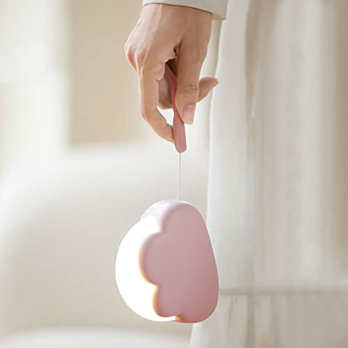 Annmore Veilleuse Enfant Nuage Rechargeable, Rose | Lampe Nuit Nomade, Allaitement, Changement de Couche, Cadeau Naissance Fille
