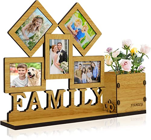 ZEEYUAN Cornice portafoto Collage per Immagini Polaroid Famiglia Cornice per alzarsi per più Foto
