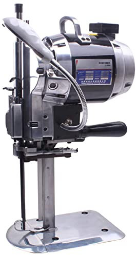 XDLYWUZIQ Vertikale Elektrische Stoffschneidemaschine Vertikales Gerades Messer 1100 W Elektrische Schere Mit Led-licht, Automatische Schärffunktion Ideal Für Textilien, Leder,10-inches