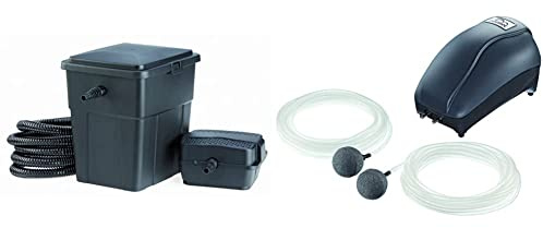 Pontec 51226 PondoClear 4000 Kit de filtration & 57515 PondoAir Set 450 Aérateur de Bassin