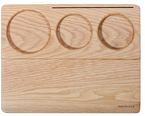 Normcore Tamping-Matte – Espresso-Tampingstation aus natürlicher Eiche, Kaffee-Tamper-Halter, Matte, Siebträger-Matte für Baristas, zum Patent angemeldet – massives amerikanisches Weißeichenholz