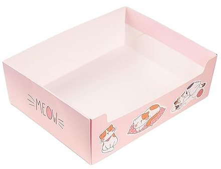 JISADER Bac à litière jetable pour Chat, bac à litière Ouvert pour Chat, Pot de Toilette, bac à litière pour Lapin