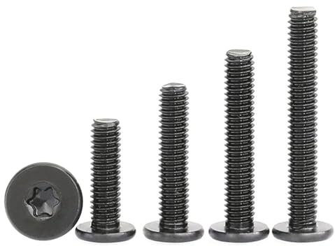 M2/M2,5/M3/M4/M5/M6 Torx-Schraube mit sechs Lappen und niedrigem Flachkopf, M2X3mm, 50 Stück