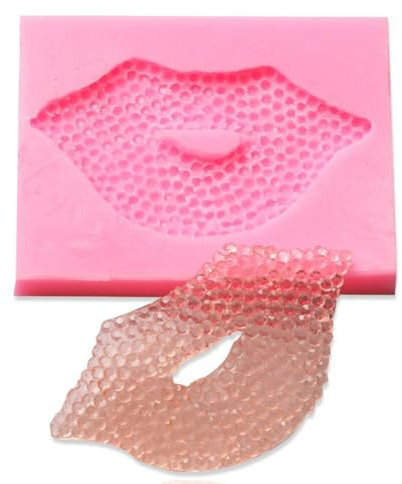 Aublinto Lip Chocolates Red Lips Silicone Mold 8D Shape Sexy Lips Kisses Chocolate Candy Bath Bombs Ice Cube Jelly Cupcake Cake Baking Mould Wedding Party Supplies