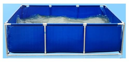 Piscine Fuori Terra, Piscina Pieghevole, 100×100×50 Cm Piscina per Famiglie, Estate Festa 'Acqua, Adatto Bambino, Animale Domestico All'aperto, Giardino Dietro La Casa 100×100×50 Cm(150x100x50CM)
