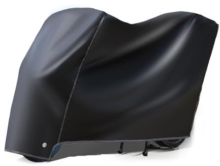 Telo Coprimoto Esterna Impermeabile, Telo Coprimoto Teli, Copertura per Moto, Telo Coprimoto Grande, Adatto per Moto e Scooter per Proteggere da Polvere, Pioggia, Vento, Foglie, Ecc