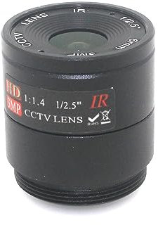 QZCX Mikroskop-Kameraobjektiv 2 Stück 6 mm Objektiv 3 MP CS-Mount HD CCTV-Kameraobjektiv for Tag/Nacht-CCD-Sicherheits-CCTV-Kamera,Einstellbare Vergrößerung