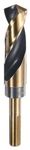sourcing map Twist Drill Bit 23mm Dia High-Speed Steel 6542 Metric Drill Bits 6 Overall Length with Black Oxide Coating for Drilling Hard Metals, Stainless Steel, Alloy Steel