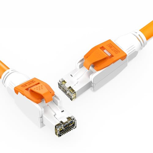 Greluma 2 Piezas Conector RJ45 sin herramientas, Enchufe de terminación de campo CAT6A, Enchufe modular chapado en oro, Conector Ethernet UTP CAT6A Sin herramientas para cable de red CAT5, CAT6