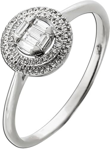 Ch.Abramowicz Diamantring Weißgold 750 18K Diamanten 0.90ct 20