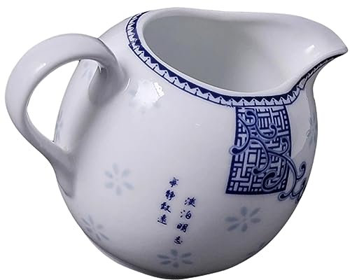 BEBEMOKO Milchkännchen Aus Keramik Kleiner Kaffeesirup- Soßenbecher Weißer Sirupkrug Sahne Und Zuckerkrug Kaffeesahnebehälter Zuckergießer Kaffeegießer