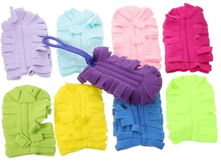 CHICAMPERA 1juego Recambios De Plumero Reutilizables Con Mango Kit De Paños De Limpieza Para Polvo y Suciedad Adecuado Para Limpieza De Pisos Ventanas y Techos Uso Seco y Húmedo