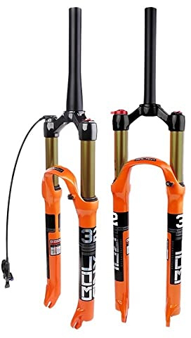 ZHAOQIN Fahrradgabeln 1 Stück MTB Fahrradgabel Magnesiumlegierung Luftfederung 26 27,5 29 Zoll 32 HL RL100mm Fahrradgabel Lockout for Fahrradzubehör Fahrrad Gabel(26inTapered Manual)