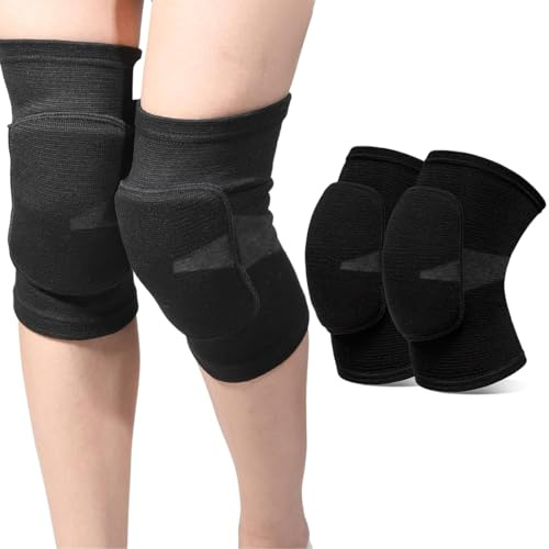 2 pièces Genouillères de Danse, Ensemble de Genouillère Sport, Genouillères Élastiques Unisexes, Genouillere de Danse pour Enfants et Adultes pour Danse, Football, Jogging, Yoga