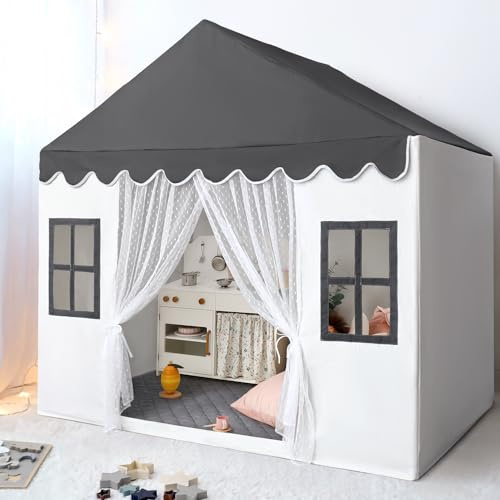 Kids Play Tent with Padded Mat, Kids Tent Playhous Tent, Play Tent for Kids Ages 4-8, Toddlers, Boys Play Tent Play House for Children Tents Toy Birthday Gift