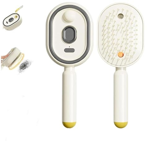 Spazzola Elettrica a Vapore, Piastra Per Capelli a Vapore Ricaricabile Con Spray, Pettine Districante Antistatico 3 In 1 E Massaggio Con Cuscino D'Aria, Strumento Portatile Senza Fili Per Lo Lisciare