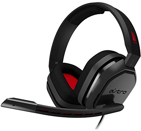 ASTRO Gaming A10 Cuffie Cablate con Microfono, Leggere e Resistenti, ASTRO Audio, Dolby ATMOS, Jack 3,5 mm, per Xbox Series X|S, Xbox One, PS5, PS4, Nintendo Switch, PC, Smartphone - Nero/Rosso