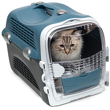 Catit Tragetasche für Cabrio-Katzen, Blaugrau, 1 Stück (1er Pack)