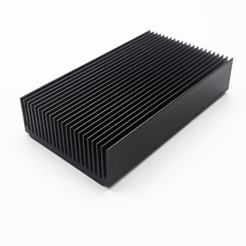 Aluminum Large Heatsink 4.72''x2.72''x1.06'' inch /120x69x27mm Heat Sink Cooling Black Oxide Radiator 22 Fin 120mm for Computer LED Chip Power Charger Router Amplifier