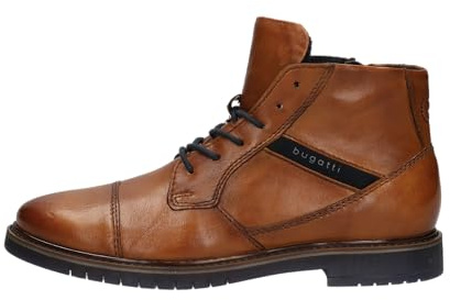 bugatti Herren Schnürstiefel, Männer Stiefel,schnürung,Boots,Winterstiefel,Winterschuhe,uebergangsstiefel,Cognac (6300),46 EU / 11 UK
