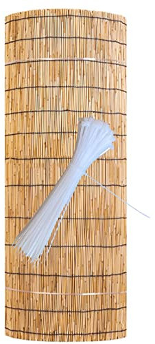 DUTIL Schermo di Protezione per la Privacy del Balcone, Schermo di Recinzione a lamelle, Rotolo di Recinzione del Giardino, Decorazione della Parete di casa (Color : C, Size : 90cmx 500cm(3ftx16ft))