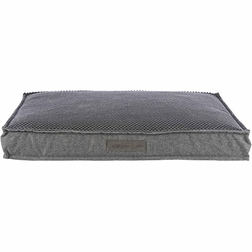 Trixie Yelina-Kissen, quadratisch, 90 × 65 cm, Schwarz-Grau