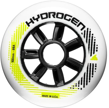 Rollerblade Unisex – Erwachsene HYDROGEN 100/85A (8PCS) Rollen, Weiss, 100mm/85A