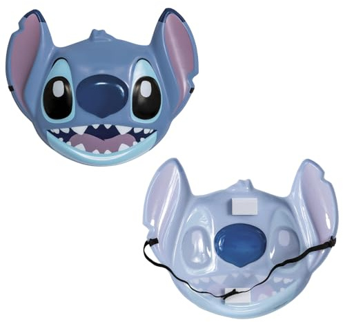 Disney Lilo & Stitch – Masque Stitch Enfant Demi-Visage – Accessoire de Déguisement pour Garçon et Fille dès 3 Ans – Taille Unique – Produit Officiel Disney pour Halloween, Carnaval ou Anniversaire