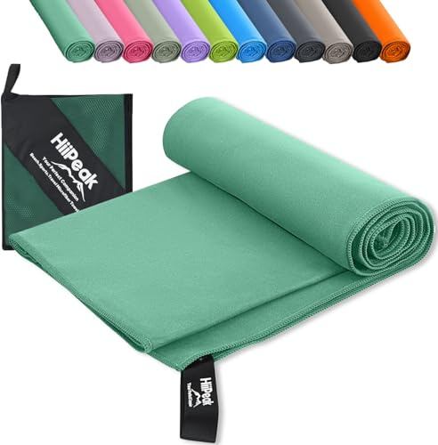 HiiPeak Mikrofaser Handtuch Kompakt und Leicht Microfaser Handtücher Fitness Schnelltrocknend microfaser Badetuch Saugfähiges Sporthandtuch Schwimm und Gym Handtuch
