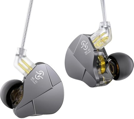 Yinyoo CCZ MC01 Soul In Ear Monitor IEM，Cuffie intrauricolari con driver dinamico da 10mm PET a doppio magnete, connettore jack 3.5mm, leggere e progettate per audiophile.