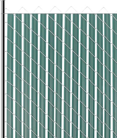VEVOR Lattes de Confidentialité à Ailes pour Clôture à Mailles, Double Paroi, Lattes Verticales Adaptées aux Clôtures Mailles Losangées 1,2 m Haut, Verrou Inférieur, Haute Densité, pour Jardin, Ferme