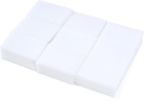 Paquet de 630 Cotons pour Manucure, Cotons pour Ongles Non Pelucheux, Lingettes pour Ongles, Lingettes pour Ongles Non Pelucheuses pour Préparer et Compléter Nail Art (Blanc)
